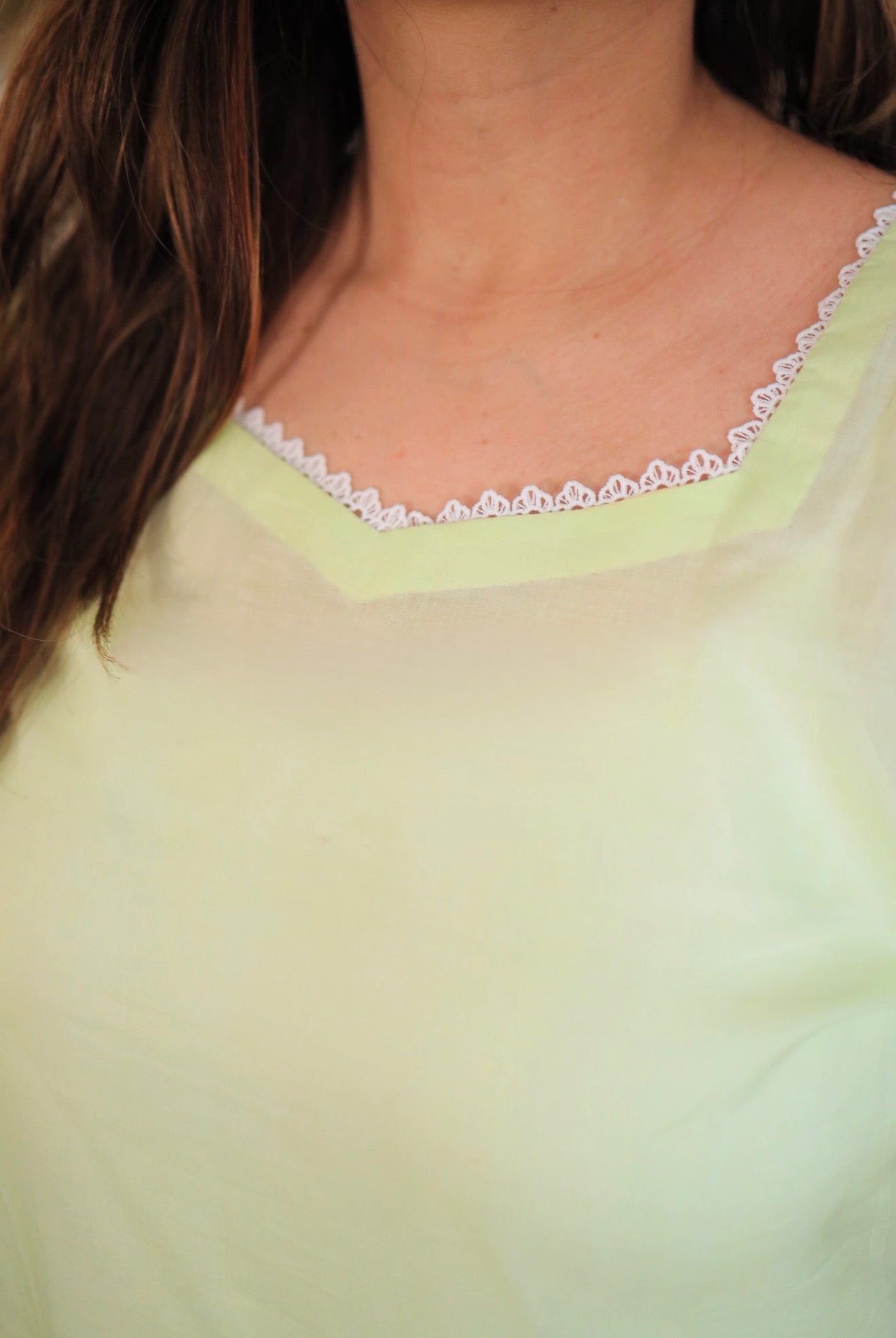 Lime green shirt