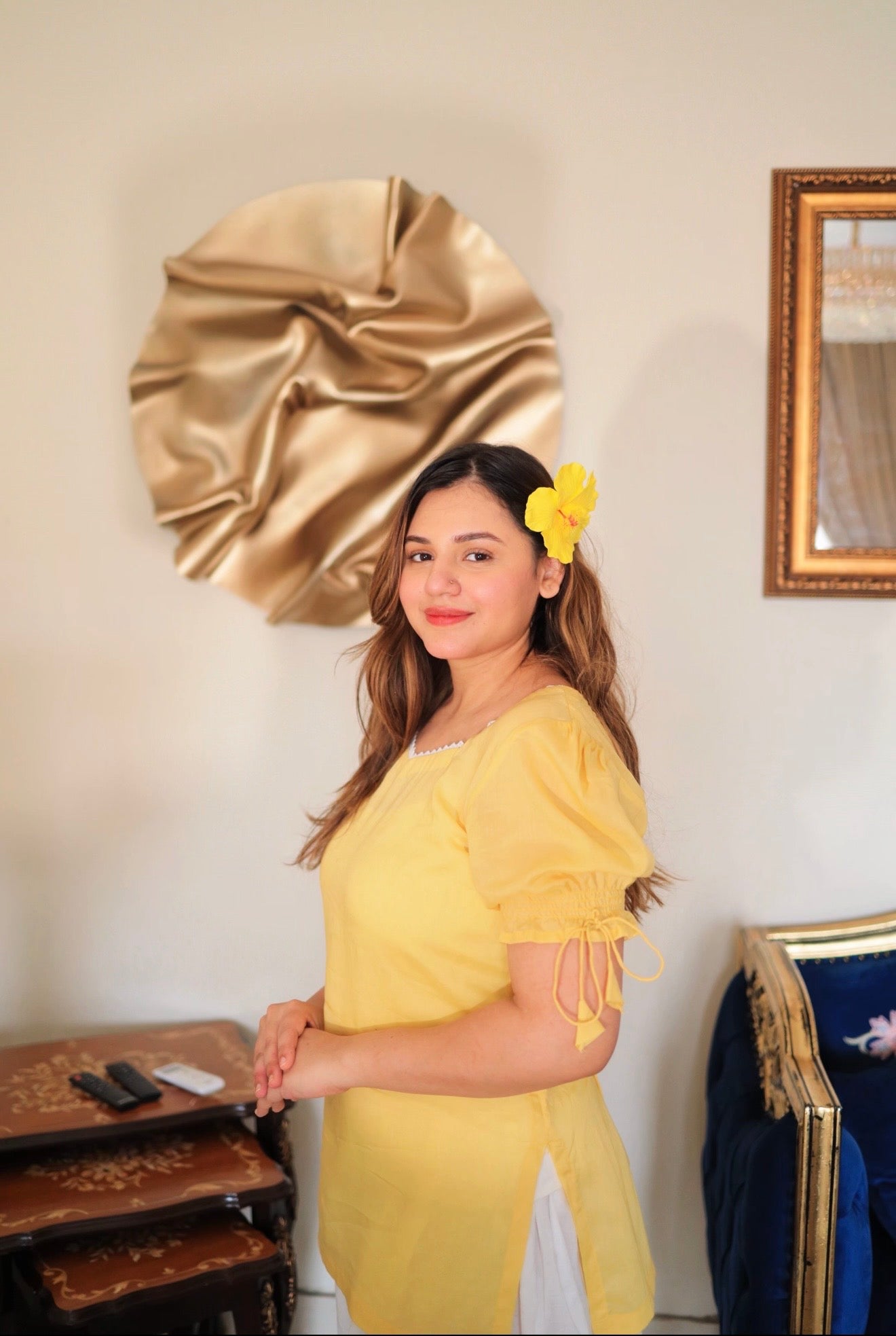 Butter yellow shirt