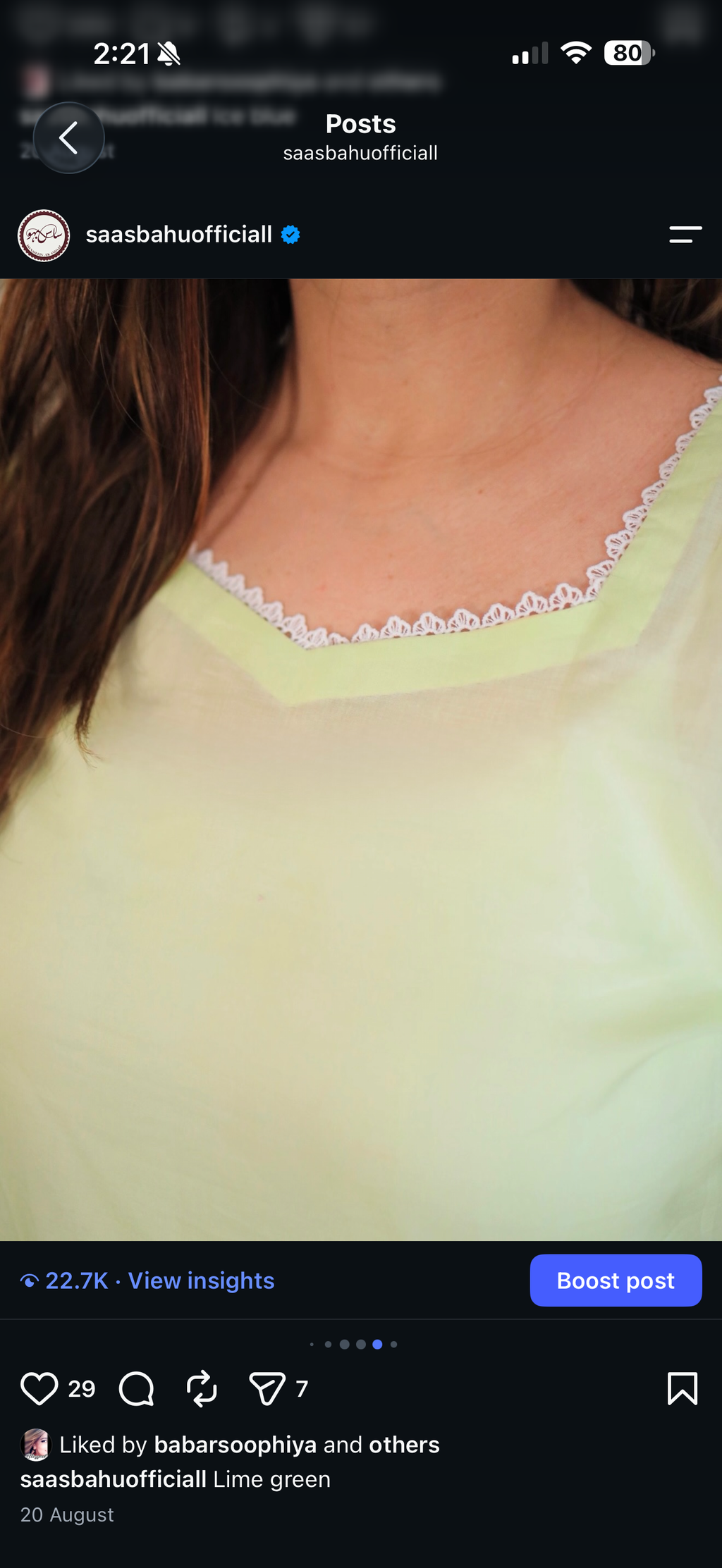 Lime green shirt
