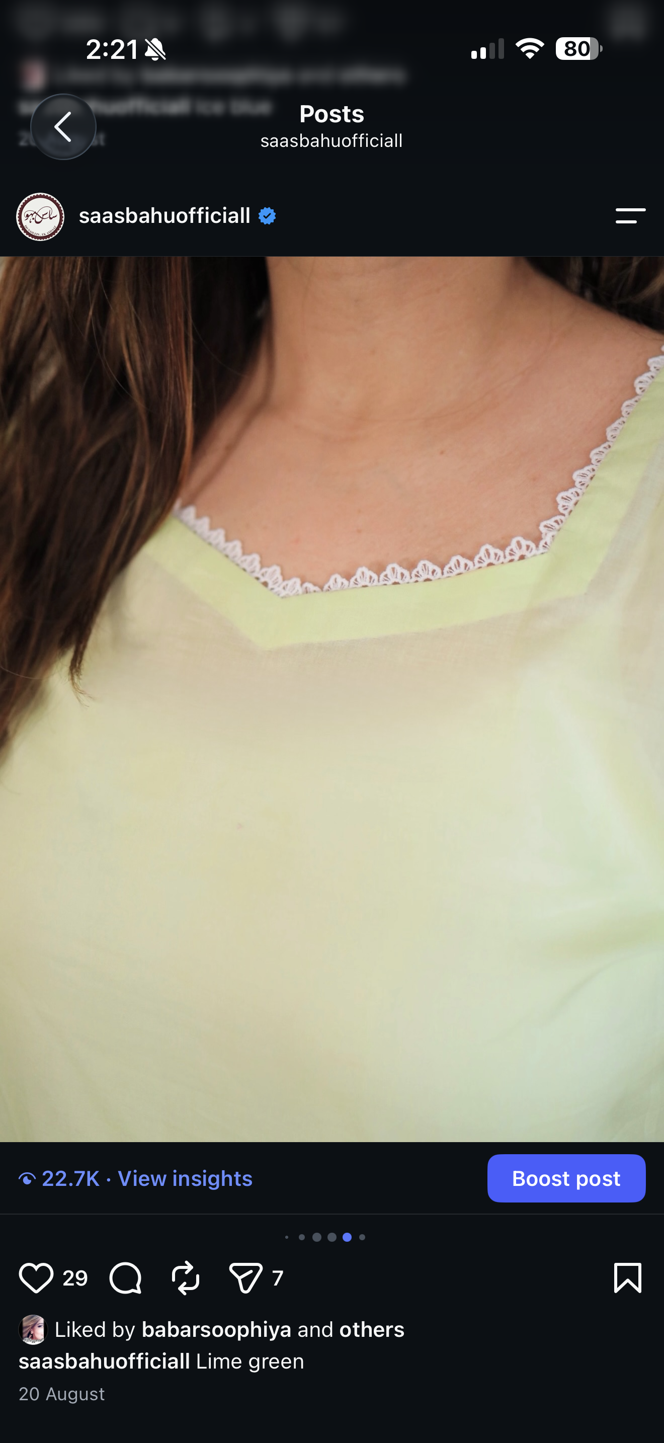 Lime green shirt